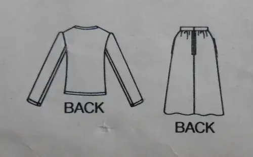 BUTTERICK PATTERN 3893 SKIRT & JACKET SIZE B 14 + 16 + 18 COMPLETE SEWING PATTERN