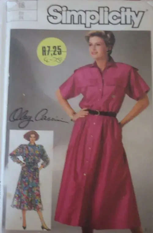 SIMPLICITY 7367 LOOSE FITTING DRESS SIZE 12 COMPLETE SIMPLICITY 7367 LOOSE FITTING SEWING PATTERN