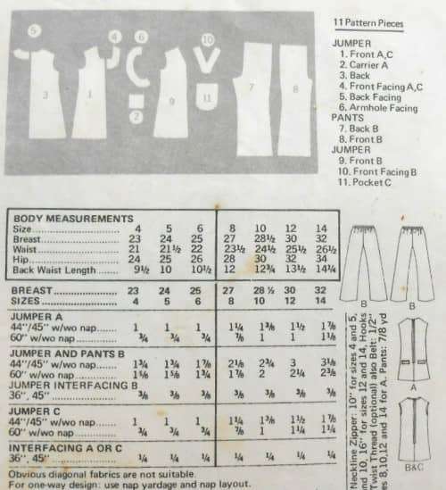 BUTTERICK 6729 GIRLS PINAFORE & PANTS SIZE 8 YEARS BREAST 27 COMPLETE SEWING PATTERN