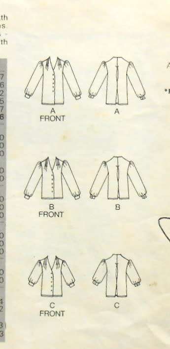 BUTTERICK 6018 LOOSE FITTING BLOUSE SIZE  8 COMPLETE BUTTERICK 6018 LOOSE FITTING BLO SEWING PATTERN
