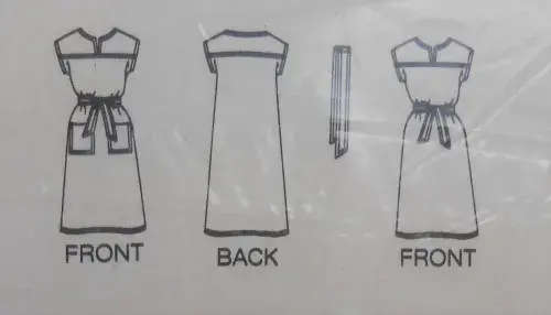 BUTTERICK PATTERN 3963 DRESS OR PINAFORE WITH BELT  SIZE 16 COMPLETE-UNCUT-F/FOLDED  SEWING PATTERN