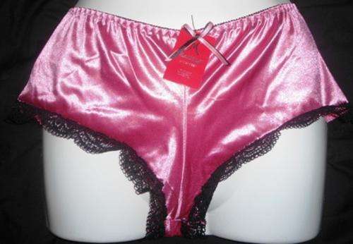 BEAUTIFUL PINK SATIN BOYLEG  - XL