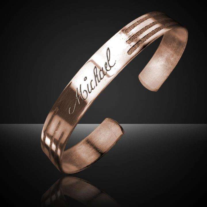 Copper Cuff Engraved Bracelet (we engrave anything on them)