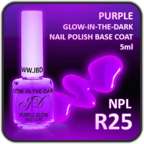 Purple Glow in the dark nailpolish cutex