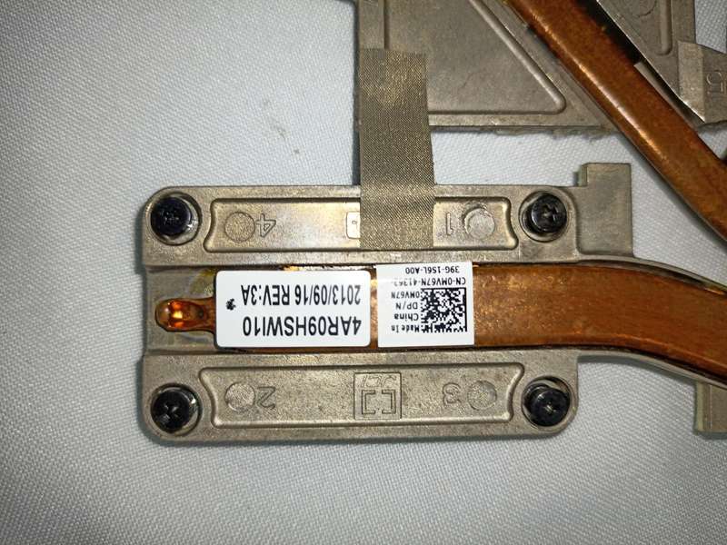 DELL INSPIRON 7720 SERIES HEATSINK 4AR09HSWI10 / CPU COOLING FAN MV67N D0D6C