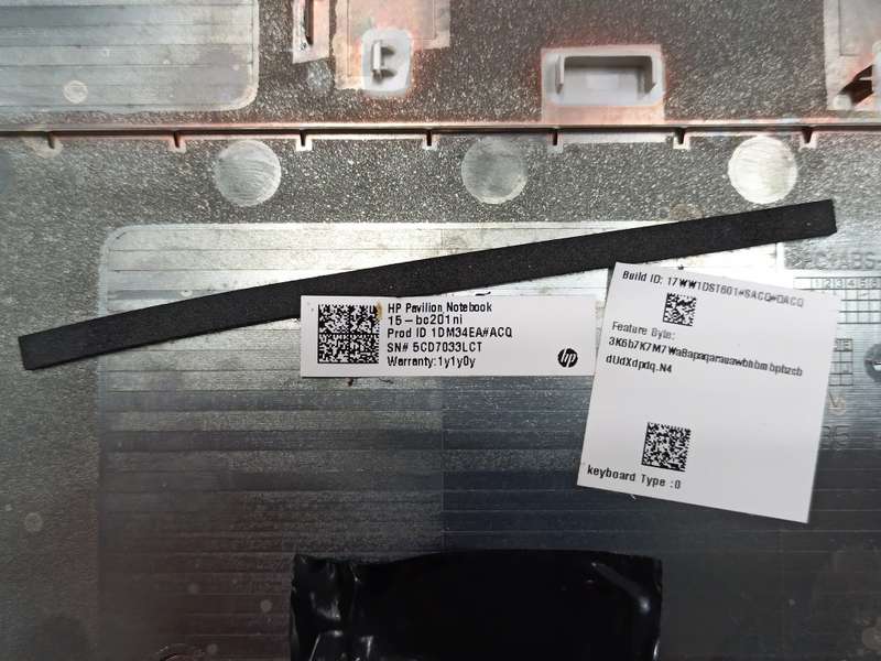 HP Pavilion 15-BC Series Silver Bottom Base Chassis Case EAG3500101A -37E.