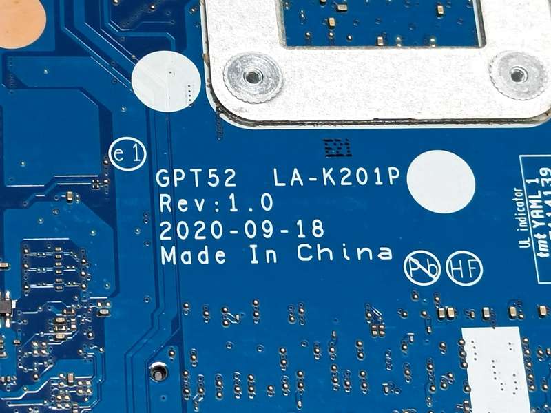 HP 15-DW Laptop Motherboard - GPT52 LA-K201P