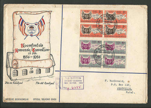 BLOEMFONTEIN CONVENTION 1854 - 1954