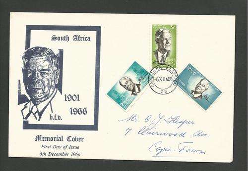 MEMORIAL COVER - HF VERWOERD
