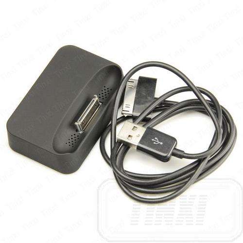 Dock Station Charger Cradle USB Data Charging Cable iPhone 3G 3GS 4 4S iPod Black