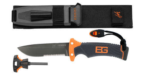 Gerber Bear Grylls Grills Tactical Survival Ultimate Fixed Blade Knife & Fire Starter IN STOCK Gift