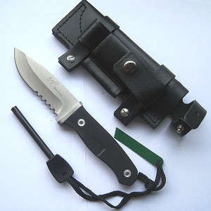 Bear Grylls Grills Survival Ultimate Fixed Saw Serrated Blade Knife & Fire Starter IN STOCK Gift