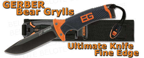 Gerber Bear Grylls Tactical Survival Ultimate Fixed Blade Knife & Fire Starter fine edge IN STOCK*