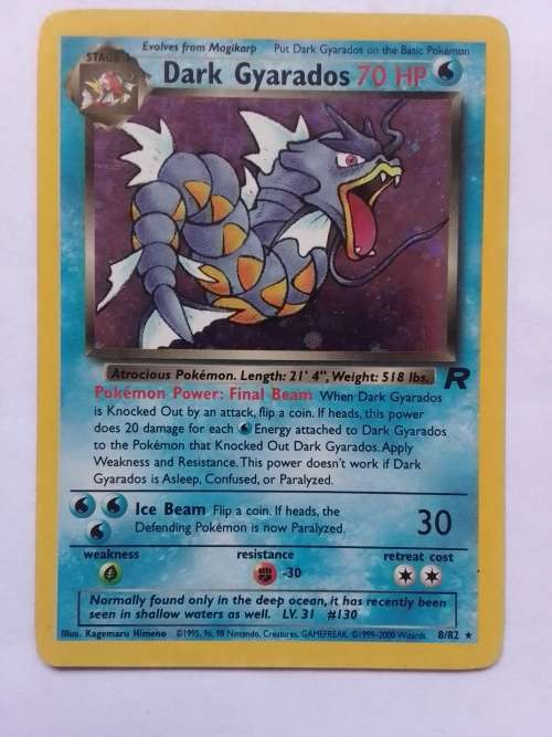 DARK GYARSDOS - TEAM ROCKET 8/82 RARE HOLO