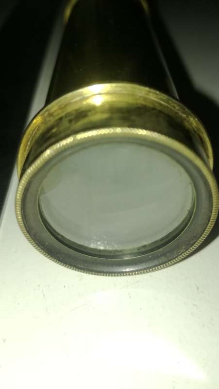 Antique Solid Brass Monocular , Extending 10cm to 40cm