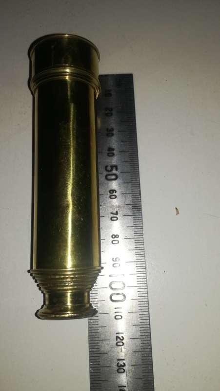 Antique Solid Brass Monocular , Extending 10cm to 40cm