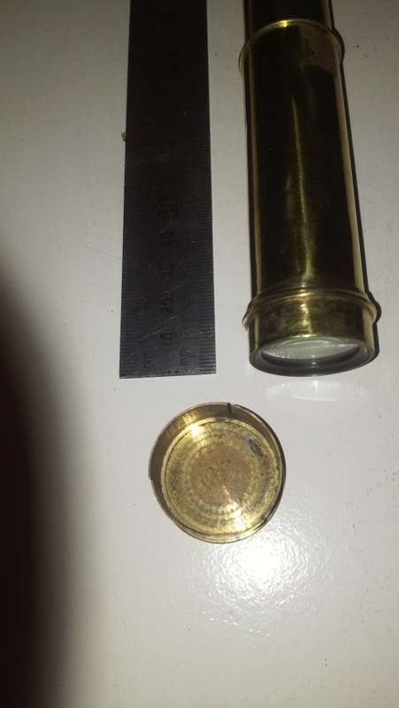 Antique Solid Brass Monocular , Extending 10cm to 40cm
