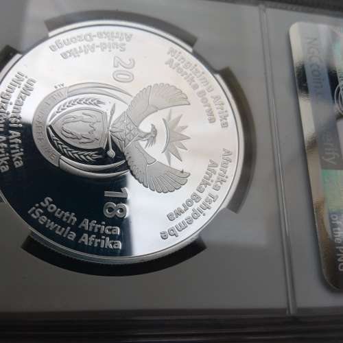 2018 1oz PF 69 SOUTH AFRICA R50 100TH ANNIVERSARY NELSON MANDELA BIRTH FIRST RELEASE