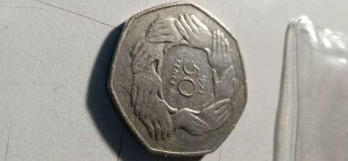 1973 Hands in Hands Euro union  50p British Coin