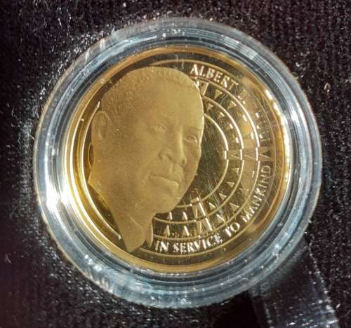 S A Nobel Laureate GOLD PROOFSET 4 x 1/4 Ounce GOLD Medallions **1 ounce gold**