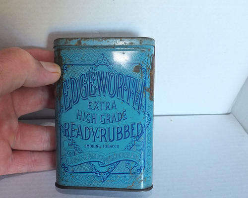 EDGEWORTH EXTRA HIGH GRADE READY RUB WITH VESTA TOBACCO TIN.