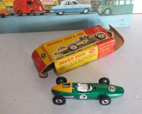 DINKY 243 B.R.M. FORMULA 1 RACING CAR, 1963 MECCANO LTD BOXED.