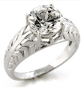 2 Carat SOLITAIRE SIMULATED DIAMOND RING SIZE 7