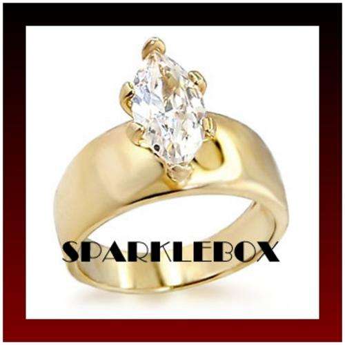 **UNIQUE SOLITAIRE PRONG SETTING CZ RING**SIZE 6