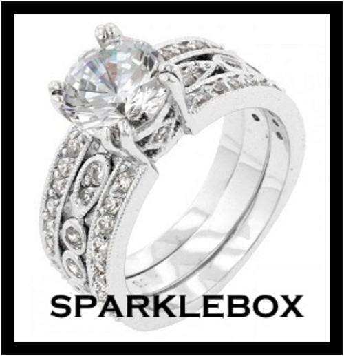 ***R50 STARTING PRICE***2pc Vintage Design Wedding/ Engagement Ring Set**SIZE 6