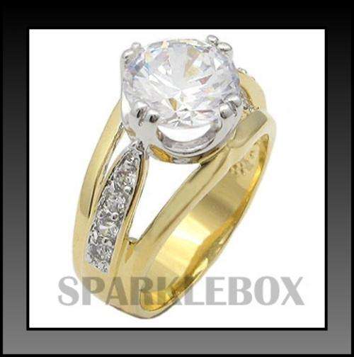 ***R50 STARTING PRICE***BEAUTIFUL Prong Setting Simulated Diamond Ring***SIZE 8