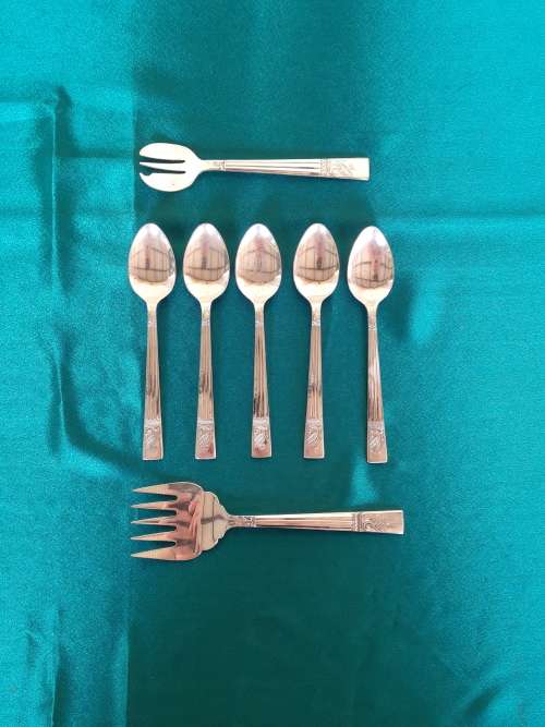 A collection of assorted EPNS cutlery