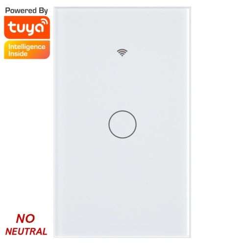 Smart Light Touch Switch 1 Gang | No Neutral Wire | WiFi Tuya Smart Life