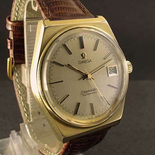 Omega Seamaster Automatic gents gold plated vintage watch.