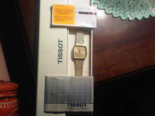 Tissot Mens Wrist Watch with date. Model E160/E.161 Gold plated, Stylist, Mineral Crystal