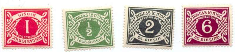 postage dues lightly hinged