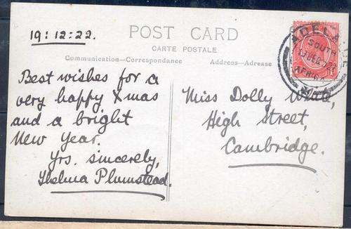 Adelaide card 1922