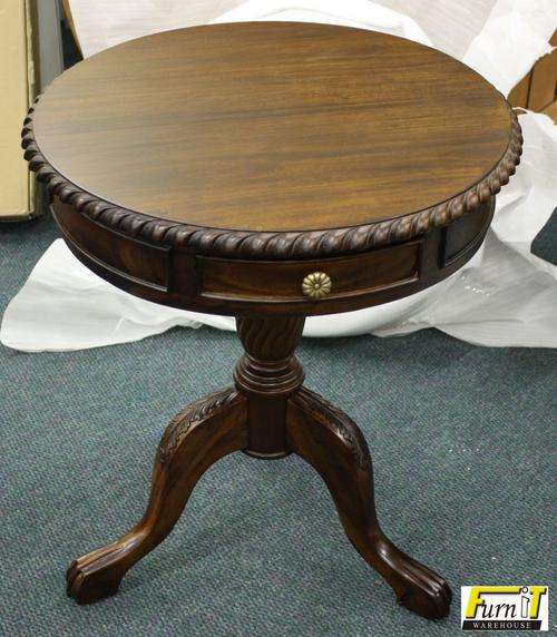 25%+ OFF: WINTER SPECIAL!! Wine Table with 2 Drawers - SOLID WOOD - High Quality!!! (Mahogany)