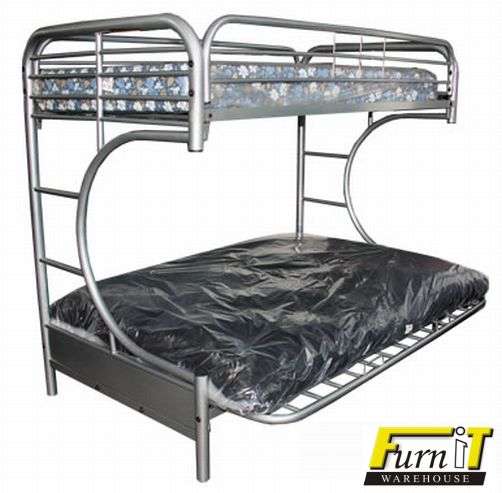 Jim Triple Bunk / Couch combination -  Metal frame ONLY - Silver