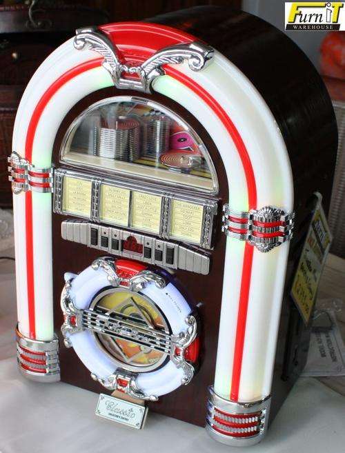 MINI Juke Box "Classic CHERRY" CD, USB, SD Card, FM/AM, MP3, Remote C