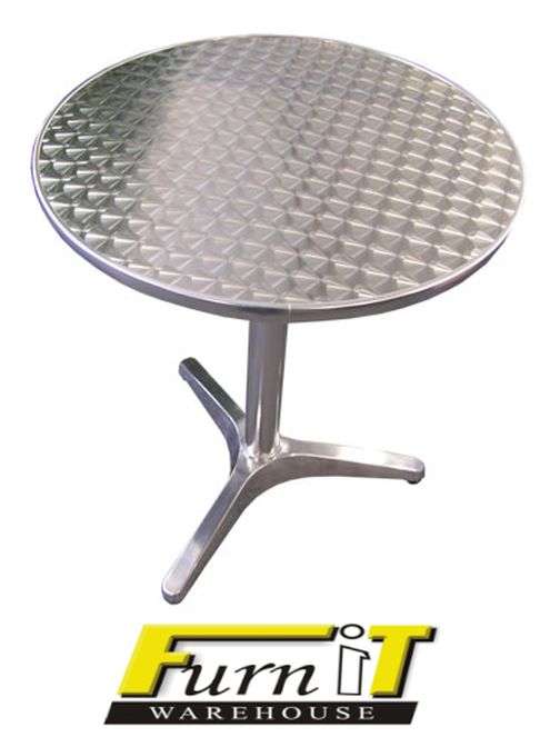 REX Patio Table ROUND 60cmdim- S/steel & Alum...