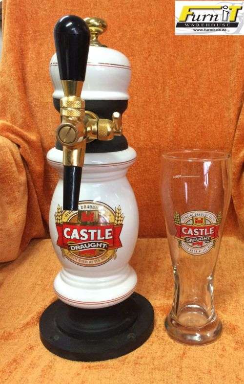 CASTLE Draught CERAMIC beer tower - Highly Collectable