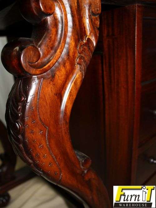 Davenport Writing Bureau with SECRET Compartments - SOLID WOOD - TOP Quality!