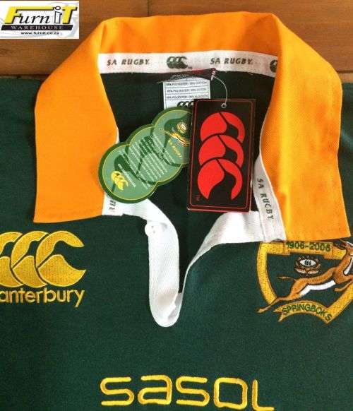 Springbok Emblem Anniversary Jersey- LIMITED EDITION - 100y - #1009/3000