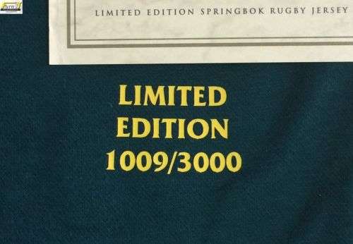 Springbok Emblem Anniversary Jersey- LIMITED EDITION - 100y - #1009/3000