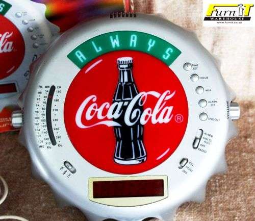 Coca Cola CROWN CAP CLOCK RADIO - with Box - Rare
