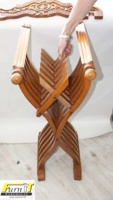 Antique Italian SAVONAROLA X Folding Chair - Highly Collectable - Walnut