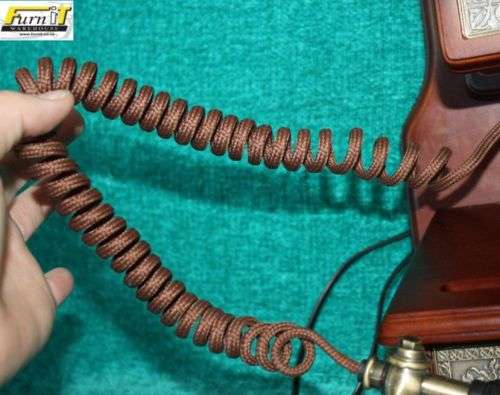 Telkom Vintage Style Telephone - Wall Mount - Wood - Working
