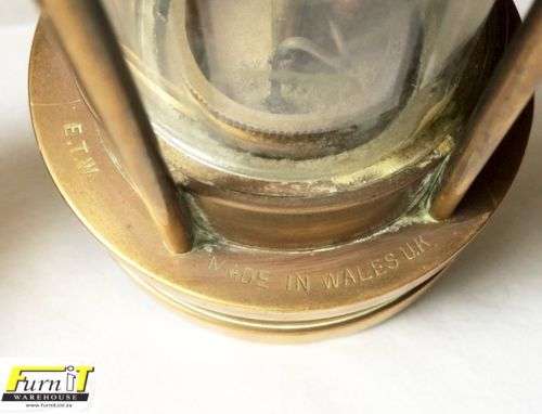 Welsh Miners Lamp - E.Thomas & Willams Ltd (ETW) - Unused - Numbered - Brass