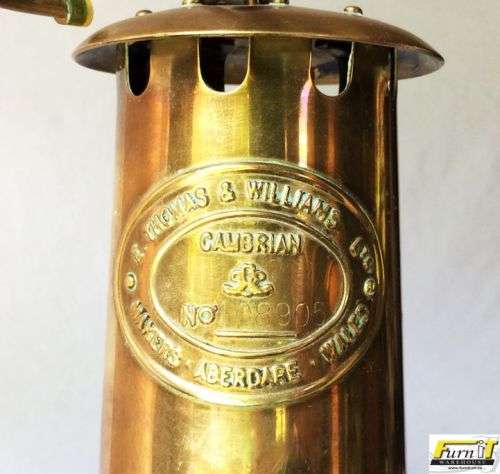 Welsh Miners Lamp - E.Thomas & Willams Ltd (ETW) - Unused - Numbered - Brass