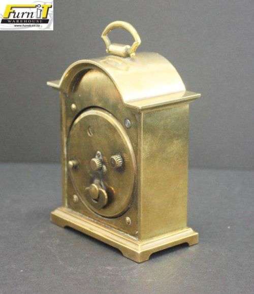 SWIZA 8 Brass Clock - From the "Royal" range with " Florentine dial" - Small - Not working